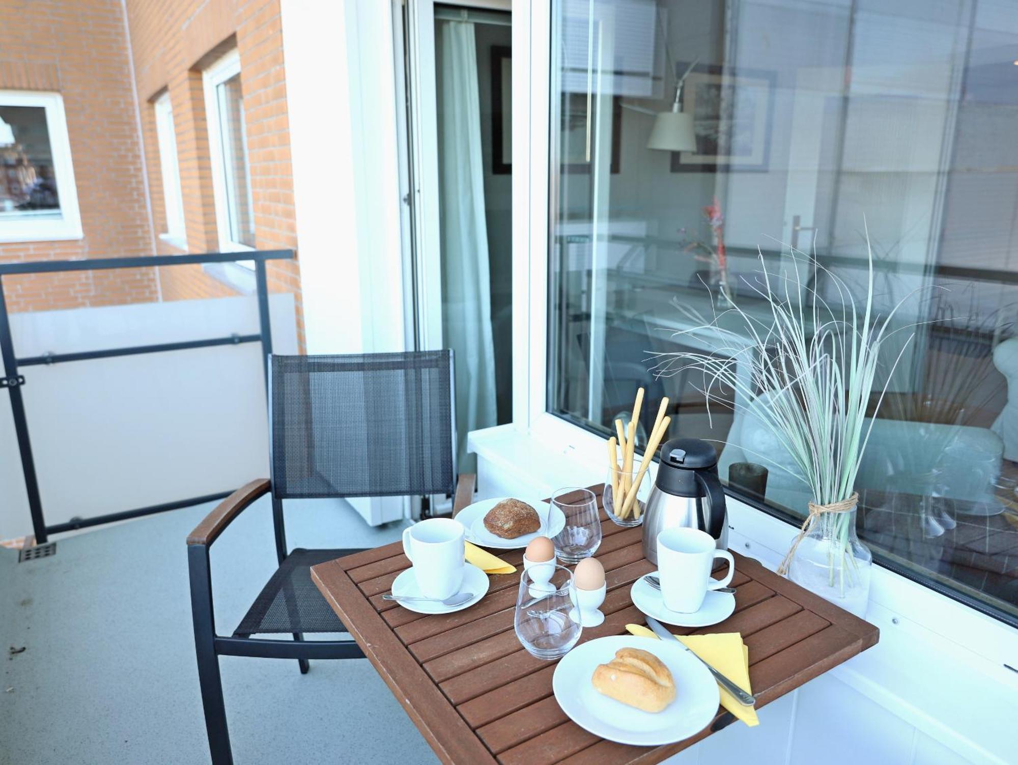 Modernes 2-Zimmer-Appartement Mit Balkon. Westerland Luaran gambar