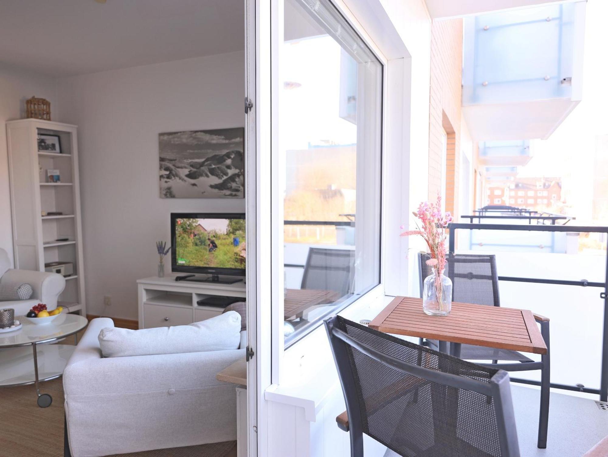 Modernes 2-Zimmer-Appartement Mit Balkon. Westerland Luaran gambar